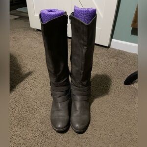 Maurices Women's Gray Knee-High Boots